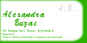 alexandra buzai business card